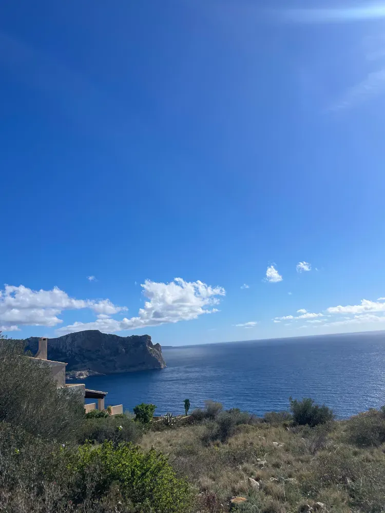 Sant Elm village and Sa Dragonera island views on a Mallorca road cycling coastal route